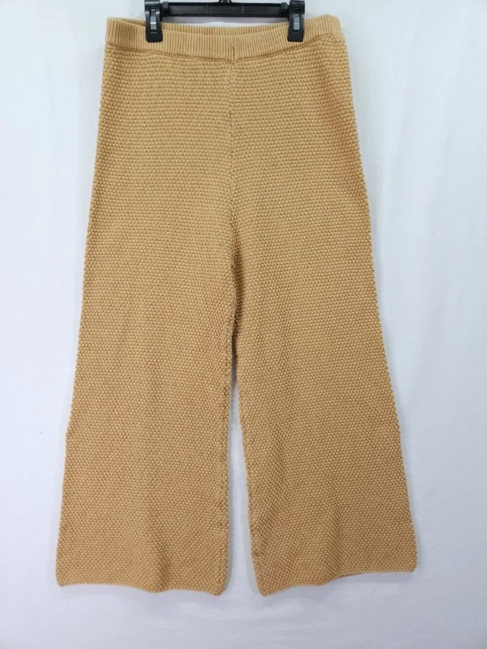 Free People Beach Chunky Knit Pants Womens Medium Crop Wide Leg Cozy Casual